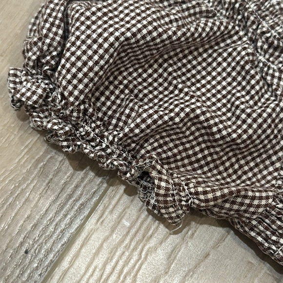 Brown Ruffle Crop-top - Picture 5 of 5